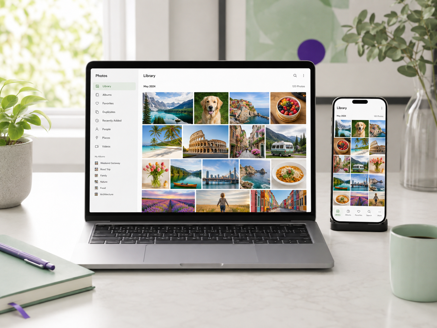 Photo Library organizing example