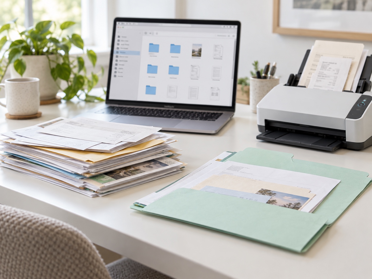 Paper Records organizing example