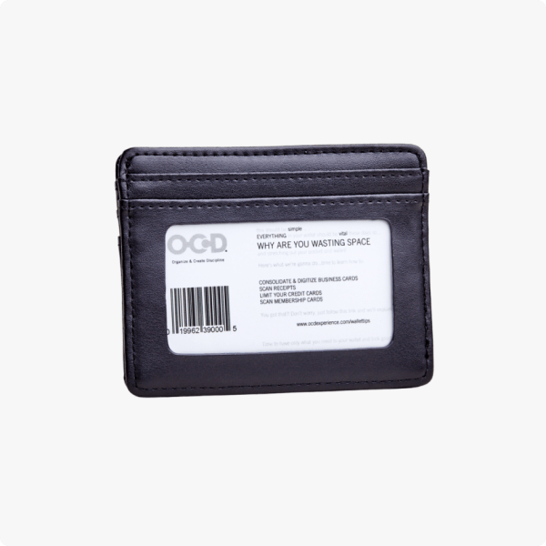 The Slim O.C.D. Black Wallet