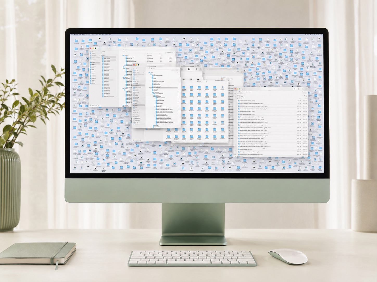 An organized computer desktop and file system for O.C.D. 007
